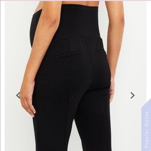 Motherhood Dot Skinny Leg Maternity Ankle Pants M